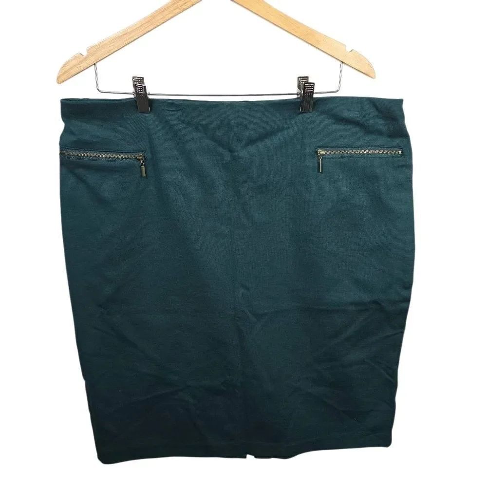 Emaline Woman Dark Teal Pencil Skirt Size 16